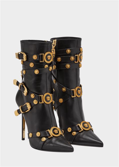 versace booties|versace high heel boots.